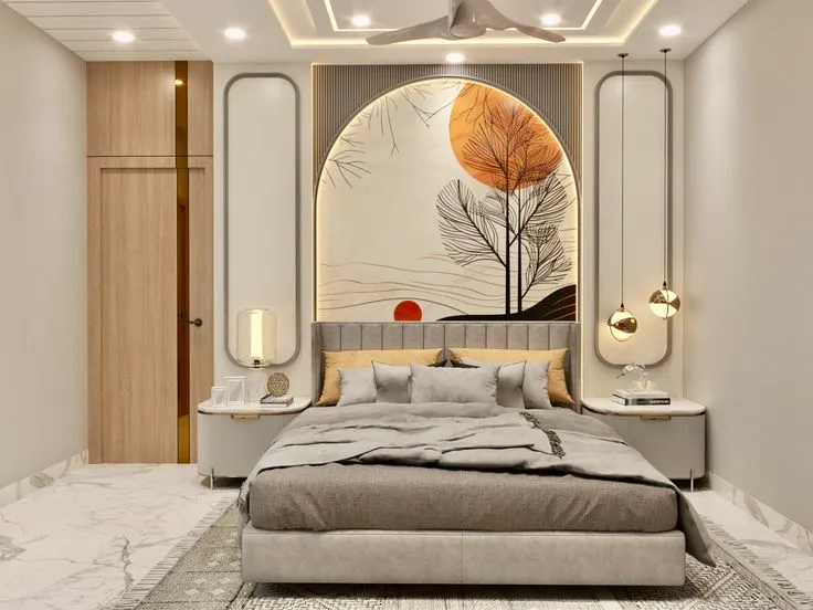 Premium bedroom finish interior design Amravati